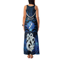 Personalized Maori Matariki Manaia Family Matching Tank Maxi Dress and Hawaiian Shirt Maori Kowhaiwhai Pattern Galaxy LT01 - Polynesian Pride