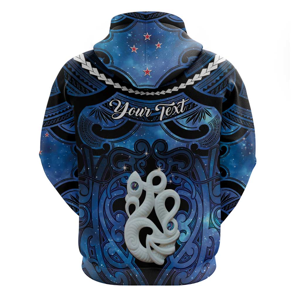 Personalized Maori Matariki Manaia Hoodie Maori Kowhaiwhai Pattern Galaxy