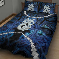 Maori Matariki Manaia Quilt Bed Set Maori Kowhaiwhai Pattern Galaxy
