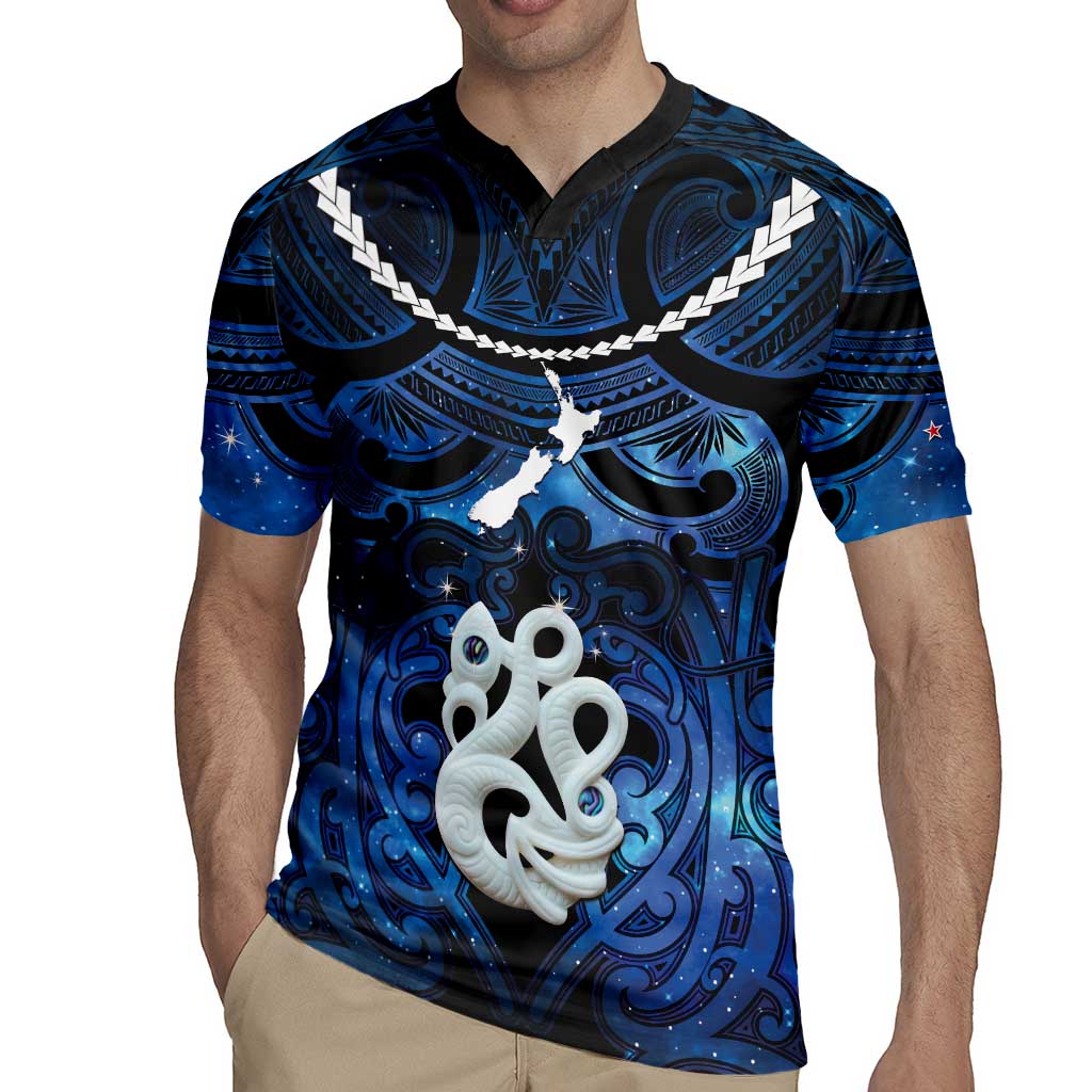 Personalized Maori Matariki Manaia Rugby Jersey Maori Kowhaiwhai Pattern Galaxy