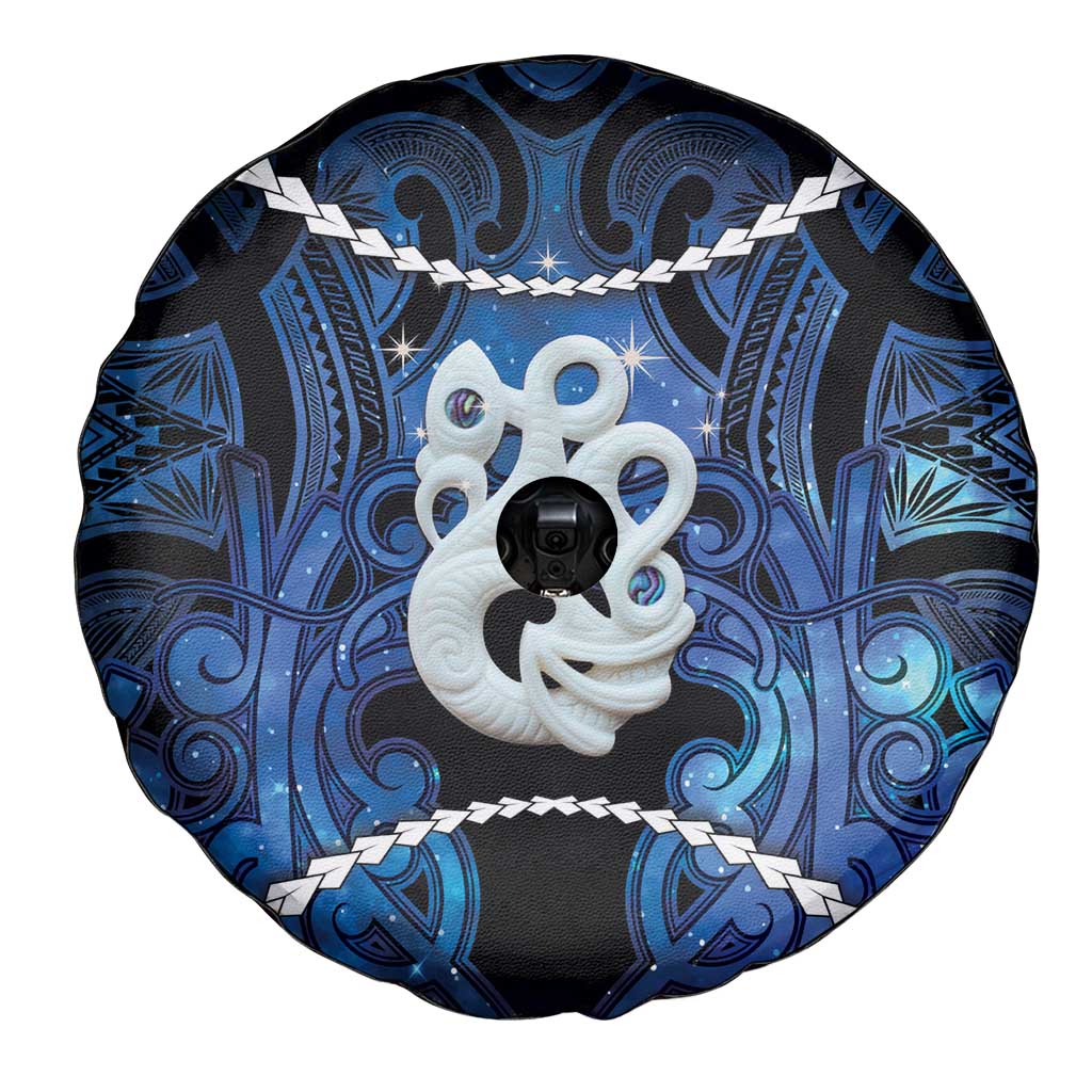 Maori Matariki Manaia Spare Tire Cover Maori Kowhaiwhai Pattern Galaxy