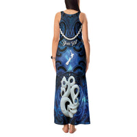 Personalized Maori Matariki Manaia Tank Maxi Dress Maori Kowhaiwhai Pattern Galaxy