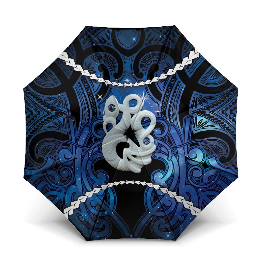 Maori Matariki Manaia Umbrella Maori Kowhaiwhai Pattern Galaxy