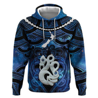 Personalized Maori Matariki Manaia Zip Hoodie Maori Kowhaiwhai Pattern Galaxy