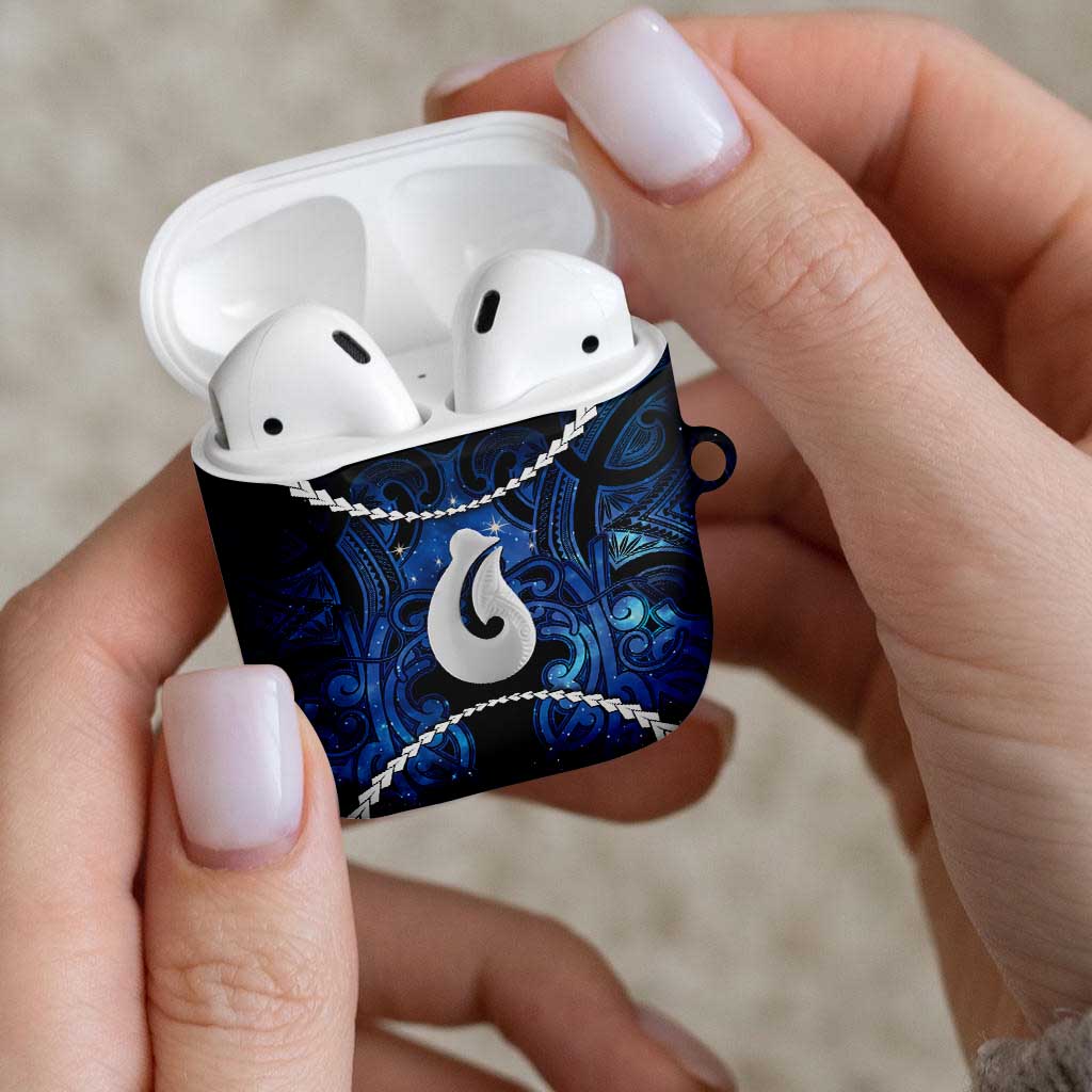 Maori Matariki Hei Matau AirPods Case Maori Kowhaiwhai Pattern Galaxy