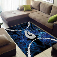 Maori Matariki Hei Matau Area Rug Maori Kowhaiwhai Pattern Galaxy