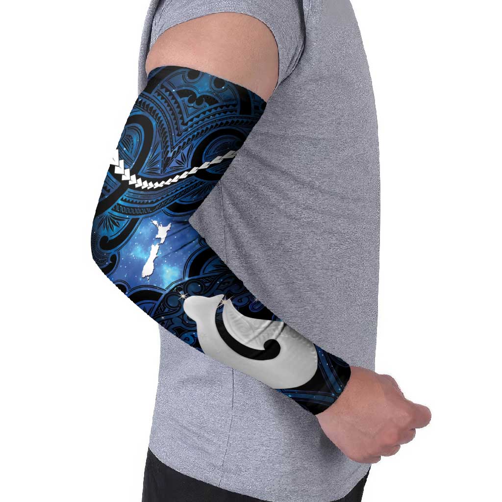 Personalized Maori Matariki Hei Matau Arm Sleeves Maori Kowhaiwhai Pattern Galaxy