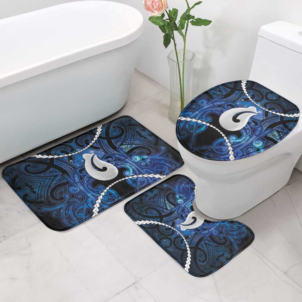 Maori Matariki Hei Matau Bathroom Set Maori Kowhaiwhai Pattern Galaxy