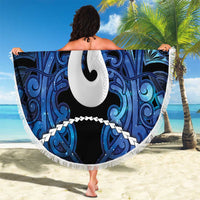 Maori Matariki Hei Matau Beach Blanket Maori Kowhaiwhai Pattern Galaxy