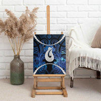 Maori Matariki Hei Matau Canvas Wall Art Maori Kowhaiwhai Pattern Galaxy