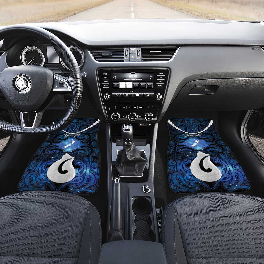 Personalized Maori Matariki Hei Matau Car Mats Maori Kowhaiwhai Pattern Galaxy