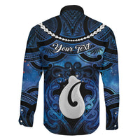 Personalized Maori Matariki Hei Matau Family Matching Mermaid Dress and Hawaiian Shirt Maori Kowhaiwhai Pattern Galaxy LT01 - Polynesian Pride