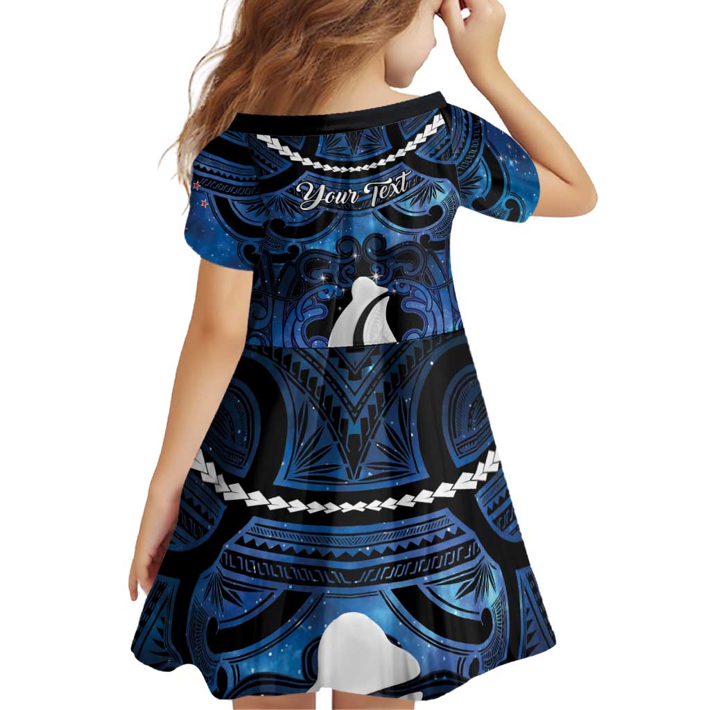 Personalized Maori Matariki Hei Matau Family Matching Off The Shoulder Long Sleeve Dress and Hawaiian Shirt Maori Kowhaiwhai Pattern Galaxy LT01 - Polynesian Pride