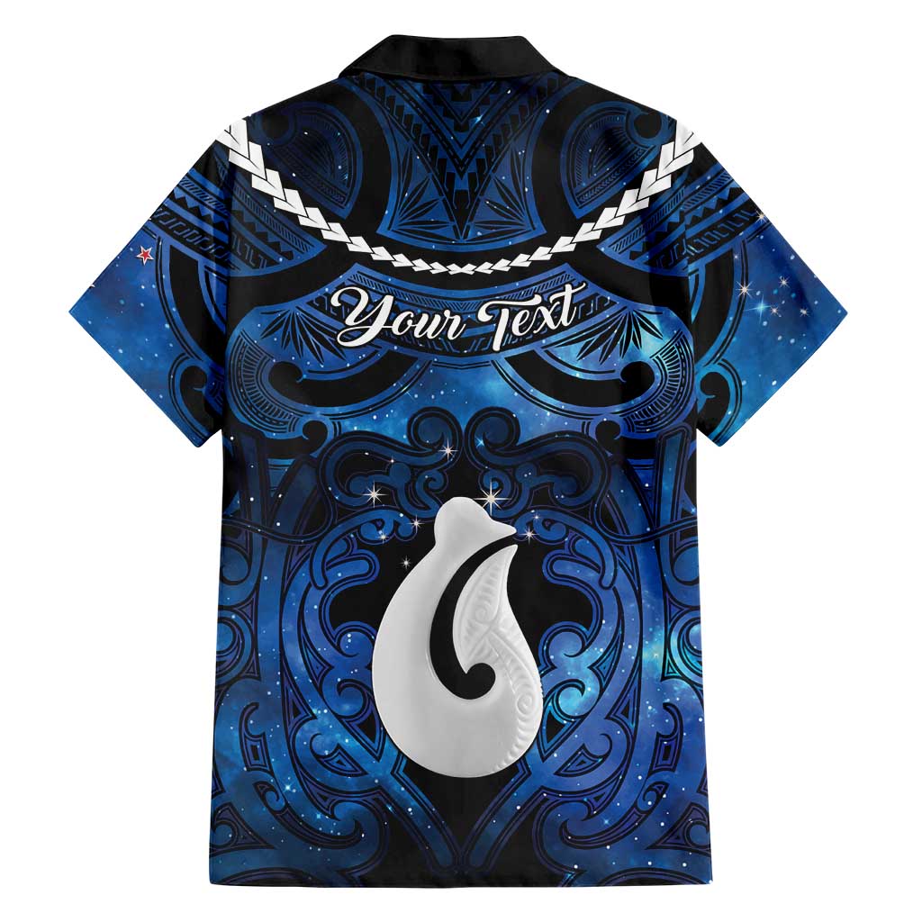Personalized Maori Matariki Hei Matau Family Matching Off The Shoulder Long Sleeve Dress and Hawaiian Shirt Maori Kowhaiwhai Pattern Galaxy LT01 - Polynesian Pride