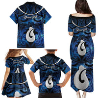 Personalized Maori Matariki Hei Matau Family Matching Puletasi and Hawaiian Shirt Maori Kowhaiwhai Pattern Galaxy LT01 - Polynesian Pride