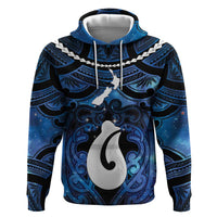 Personalized Maori Matariki Hei Matau Hoodie Maori Kowhaiwhai Pattern Galaxy