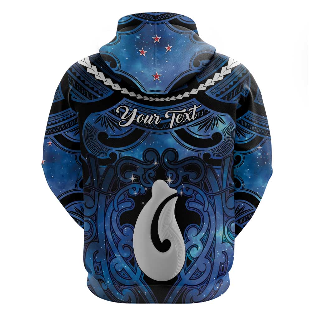 Personalized Maori Matariki Hei Matau Hoodie Maori Kowhaiwhai Pattern Galaxy
