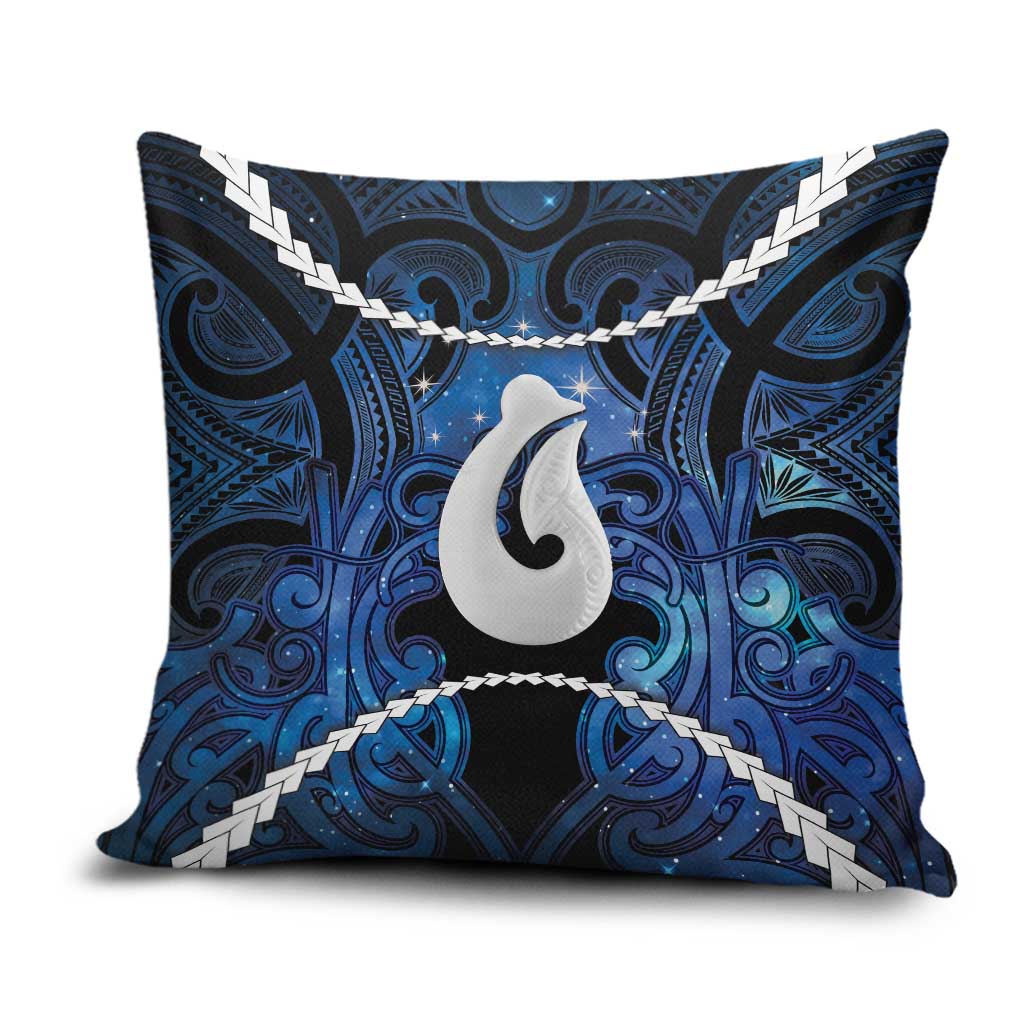 Maori Matariki Hei Matau Pillow Cover Maori Kowhaiwhai Pattern Galaxy