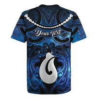 Personalized Maori Matariki Hei Matau Rugby Jersey Maori Kowhaiwhai Pattern Galaxy