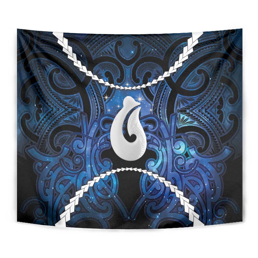 Maori Matariki Hei Matau Tapestry Maori Kowhaiwhai Pattern Galaxy