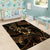 Indonesian Batik Pattern Vintage Brown Area Rug