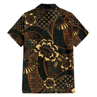 Indonesian Batik Pattern Vintage Brown Family Matching Tank Maxi Dress and Hawaiian Shirt LT01 - Polynesian Pride