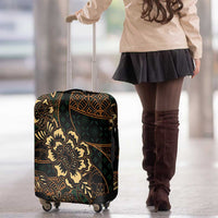 Indonesian Batik Pattern Vintage Brown Luggage Cover