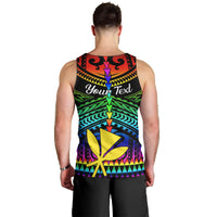 Personalised Hawaii Men Tank Top Kanaka Maoli Kakau 2023 National Coming Out Day LT01 - Polynesian Pride