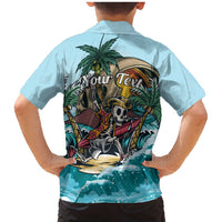 Personalized Aloha Hawaii Skeleton Family Matching Mermaid Dress and Hawaiian Shirt Tropical Summer Vibe LT01 - Polynesian Pride