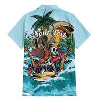 Personalized Aloha Hawaii Skeleton Family Matching Mermaid Dress and Hawaiian Shirt Tropical Summer Vibe LT01 - Polynesian Pride