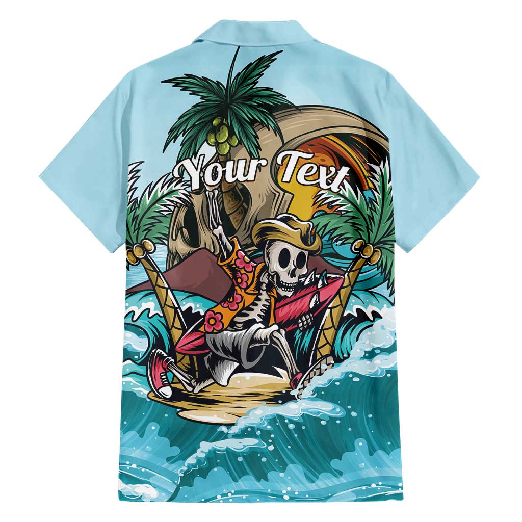 Personalized Aloha Hawaii Skeleton Family Matching Short Sleeve Bodycon Dress and Hawaiian Shirt Tropical Summer Vibe LT01 - Polynesian Pride