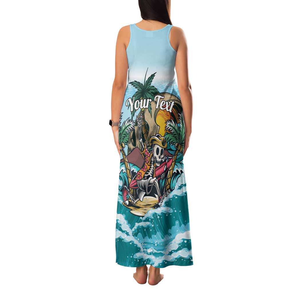 Personalized Aloha Hawaii Skeleton Family Matching Tank Maxi Dress and Hawaiian Shirt Tropical Summer Vibe LT01 - Polynesian Pride