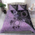 Cook Islands Turtle Bedding Set Stars and Hibiscus - Purple
