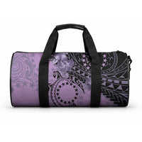 Cook Islands Turtle Duffle Bag Stars and Hibiscus - Purple LT01 One size Purple - Polynesian Pride
