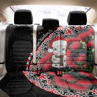 New Zealand Christmas Meri Kirihimete Back Car Seat Cover Santa Hei Tiki Pohutukawa LT01 - Polynesian Pride