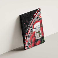 New Zealand Christmas Meri Kirihimete Canvas Wall Art Santa Hei Tiki Pohutukawa LT01 - Polynesian Pride