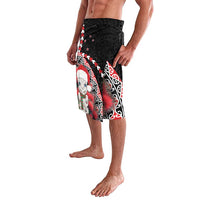 New Zealand Christmas Meri Kirihimete Lavalava Santa Hei Tiki Pohutukawa LT01 - Polynesian Pride