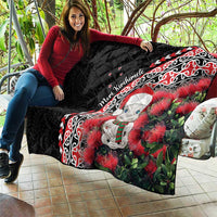 New Zealand Christmas Meri Kirihimete Quilt Santa Hei Tiki Pohutukawa LT01 - Polynesian Pride
