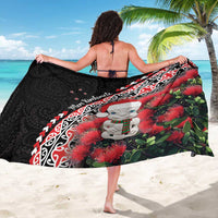 New Zealand Christmas Meri Kirihimete Sarong Santa Hei Tiki Pohutukawa LT01 - Polynesian Pride