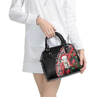 New Zealand Christmas Meri Kirihimete Shoulder Handbag Santa Hei Tiki Pohutukawa LT01 - Polynesian Pride