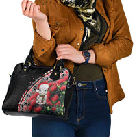 New Zealand Christmas Meri Kirihimete Shoulder Handbag Santa Hei Tiki Pohutukawa LT01 - Polynesian Pride