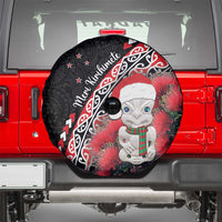 New Zealand Christmas Meri Kirihimete Spare Tire Cover Santa Hei Tiki Pohutukawa LT01 - Polynesian Pride