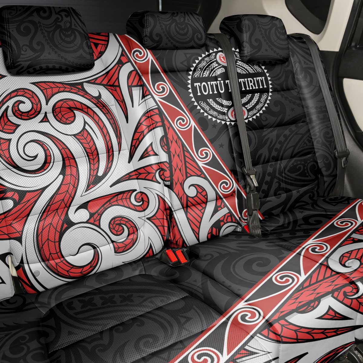 Aotearoa Toitu Te Tiriti Back Car Seat Cover Honour The Treaty New Zealand LT01 - Polynesian Pride