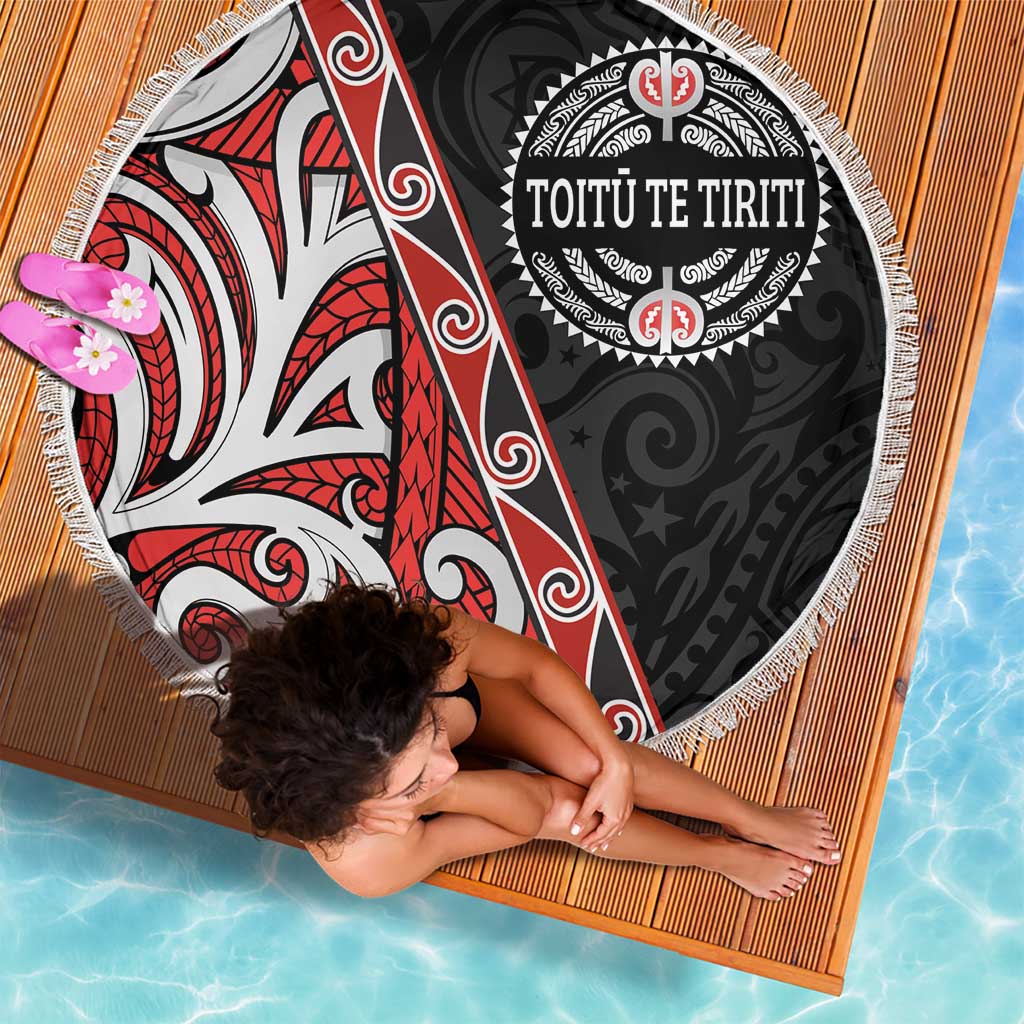 Aotearoa Toitu Te Tiriti Beach Blanket Honour The Treaty New Zealand LT01 - Polynesian Pride