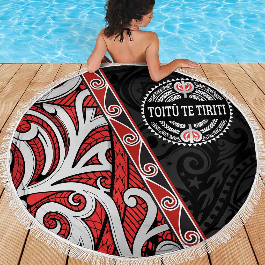 Aotearoa Toitu Te Tiriti Beach Blanket Honour The Treaty New Zealand LT01 - Polynesian Pride