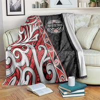 Aotearoa Toitu Te Tiriti Blanket Honour The Treaty New Zealand LT01 Black - Polynesian Pride