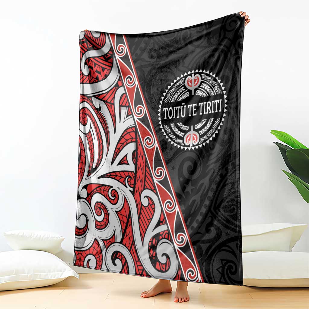 Aotearoa Toitu Te Tiriti Blanket Honour The Treaty New Zealand LT01 - Polynesian Pride