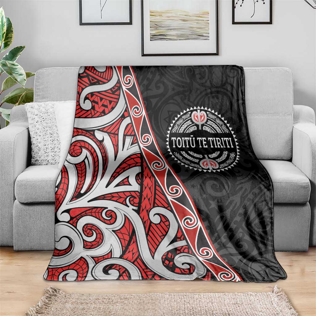 Aotearoa Toitu Te Tiriti Blanket Honour The Treaty New Zealand LT01 - Polynesian Pride