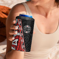 Aotearoa Toitu Te Tiriti 4 in 1 Can Cooler Tumbler Honour The Treaty New Zealand LT01 - Polynesian Pride