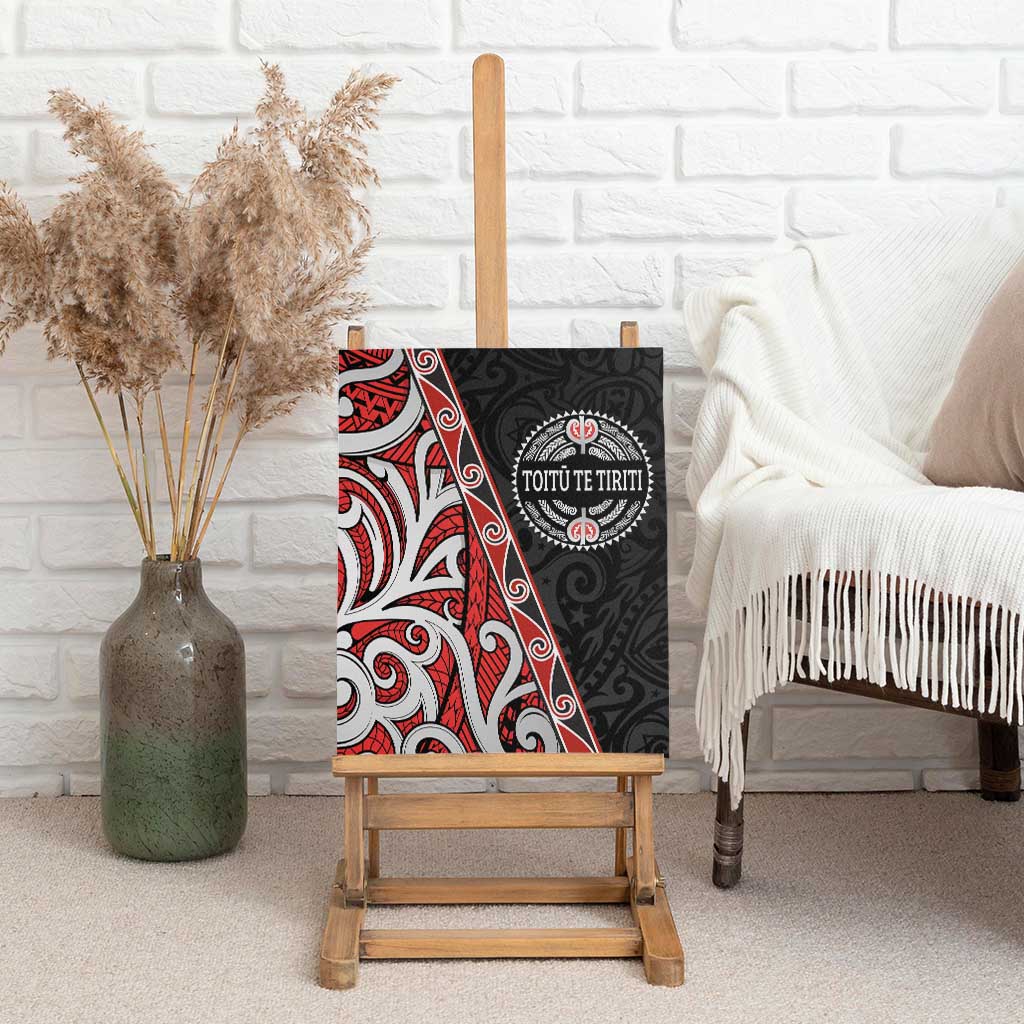 Aotearoa Toitu Te Tiriti Canvas Wall Art Honour The Treaty New Zealand LT01 - Polynesian Pride